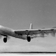 A prototype Convair XB-36 takes off. The massive single main wheels were later replaced by four smaller wheels after causing damage to runways.